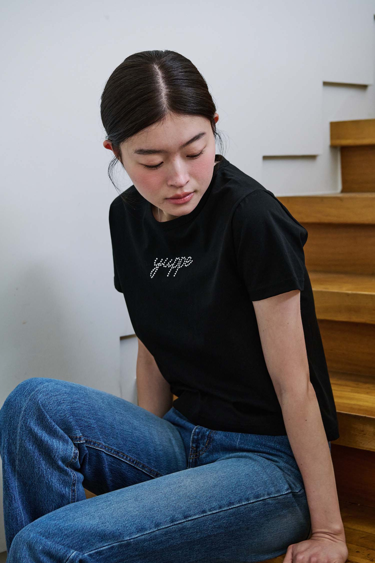 DOTTED YUPPE T-SHIRT_NOIR