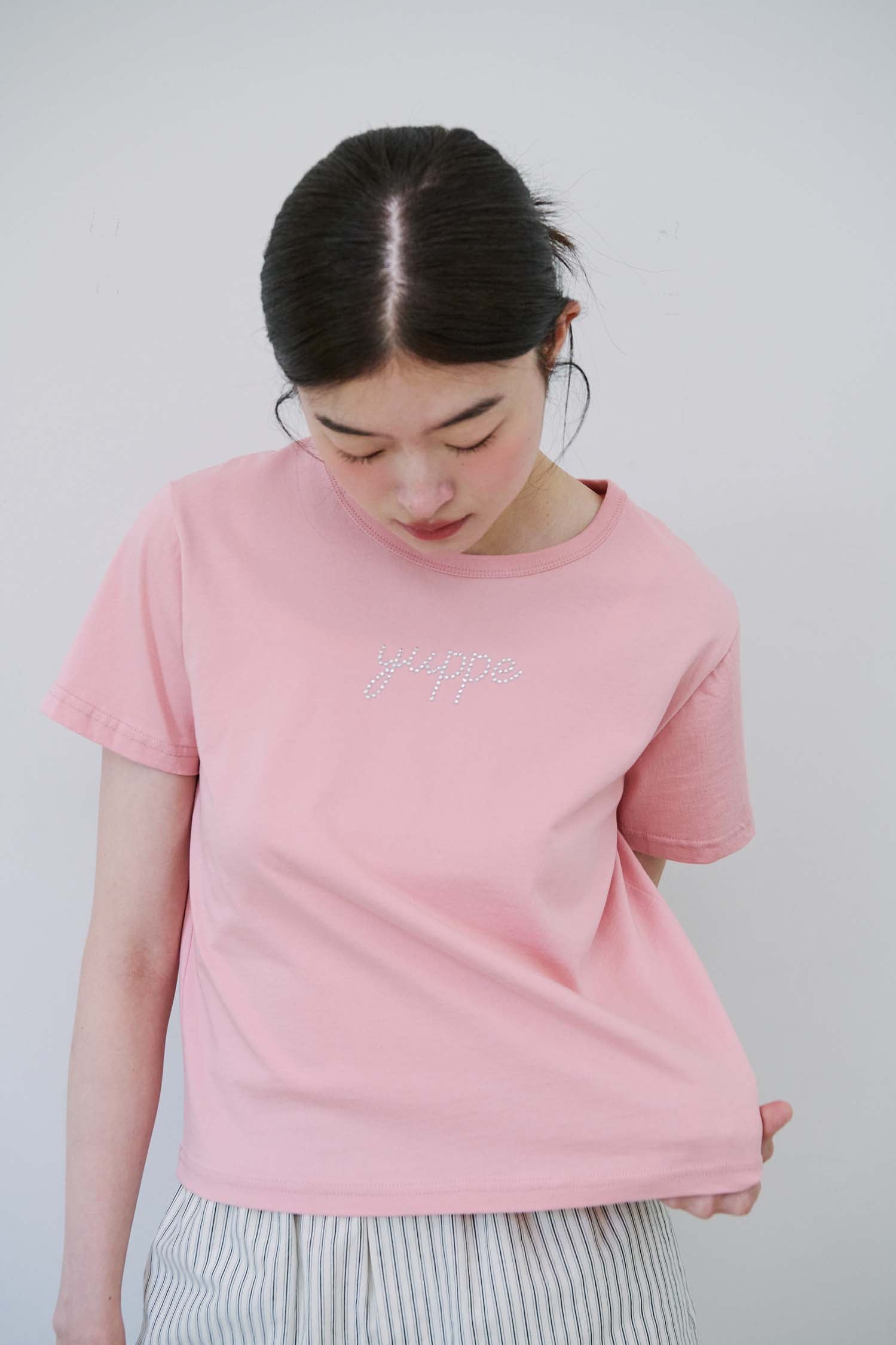 DOTTED YUPPE T-SHIRT_PINK