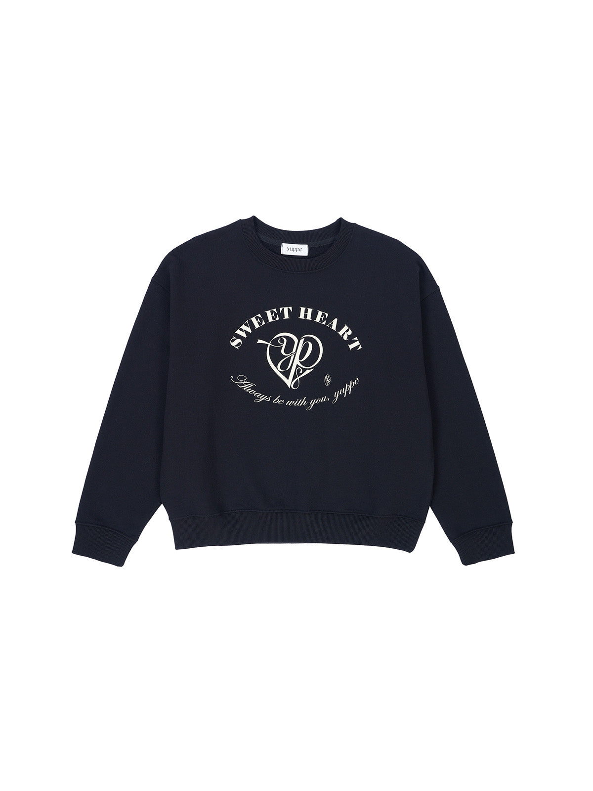 HEART SWEATSHIRT_NOIR