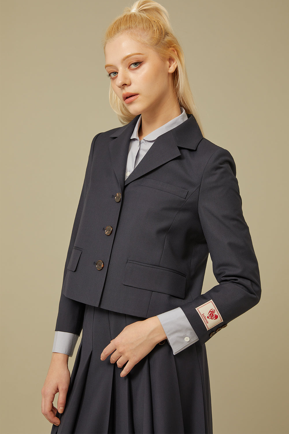 SINGLE JACKET_BLEU MARINE