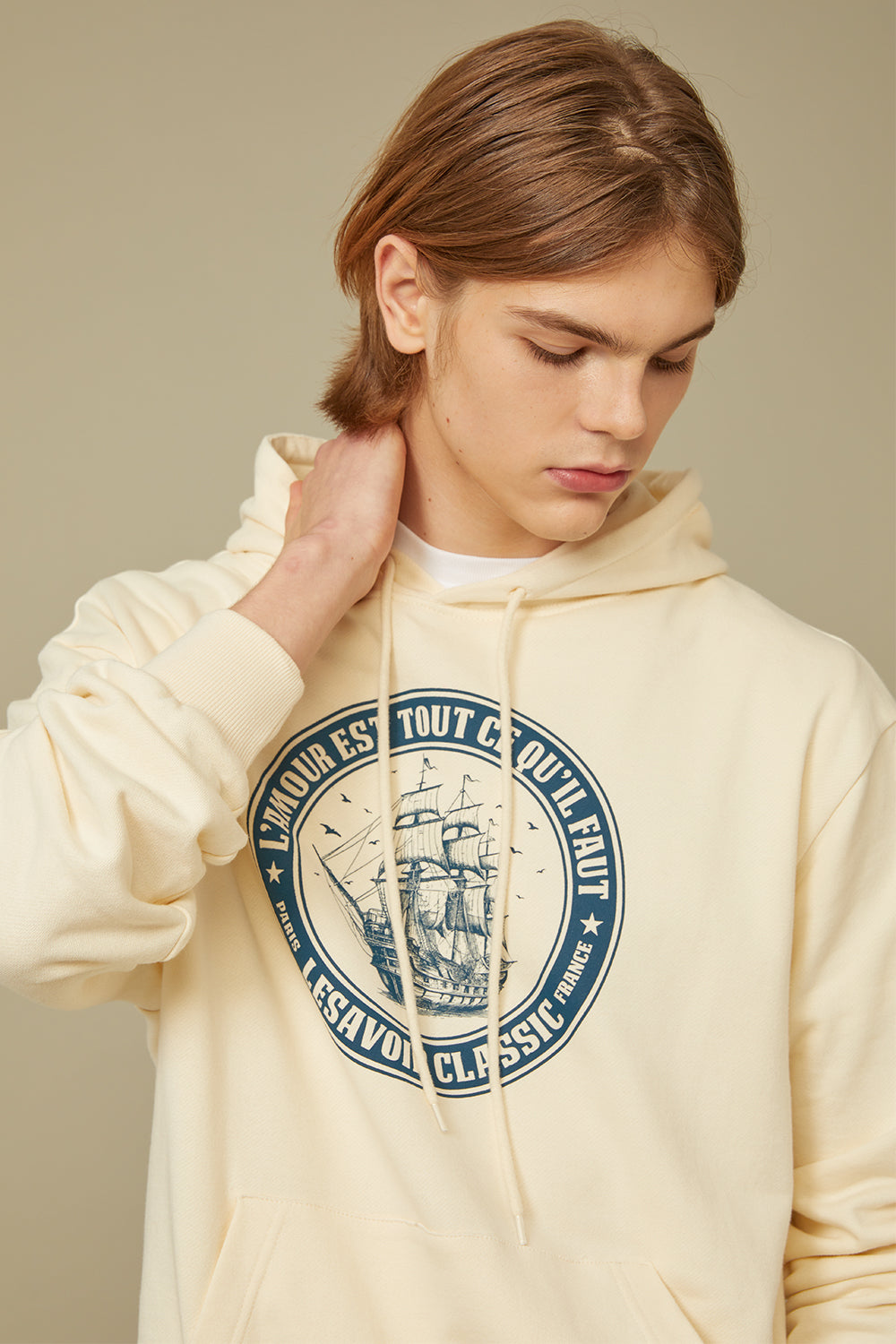 HOOD SWEATSHIRT_IVORY (M)