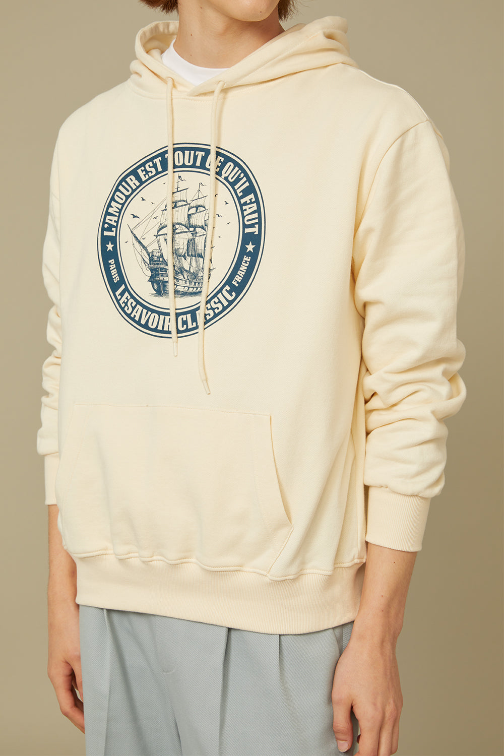 HOOD SWEATSHIRT_IVORY (M)