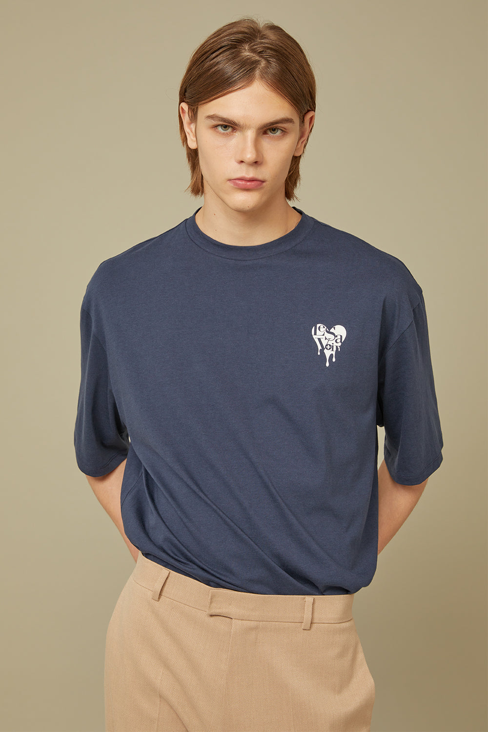 TENCEL T-SHIRT_BLEU MARINE (M)