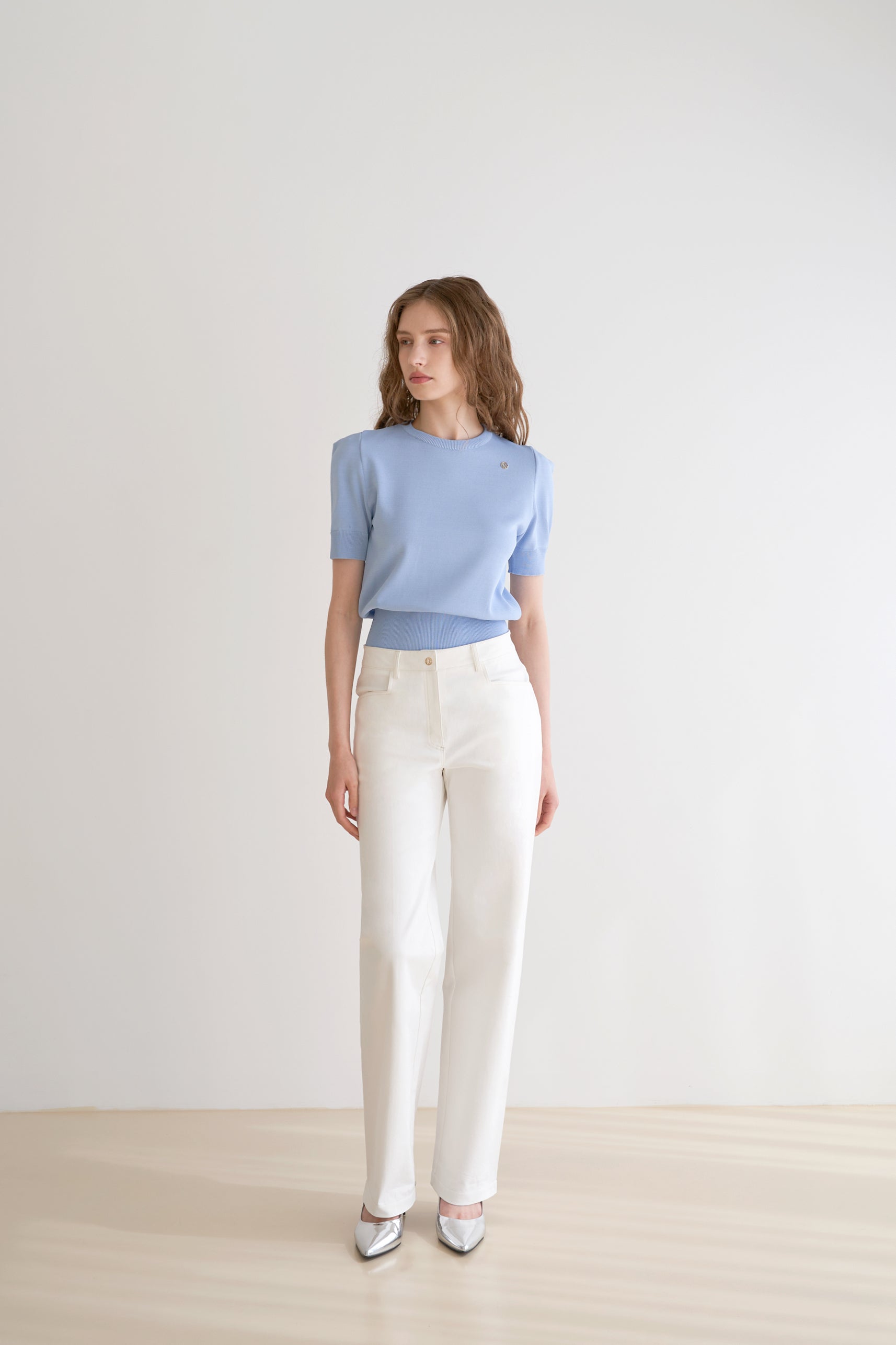 WHITE COTTON PANTS_BLANC