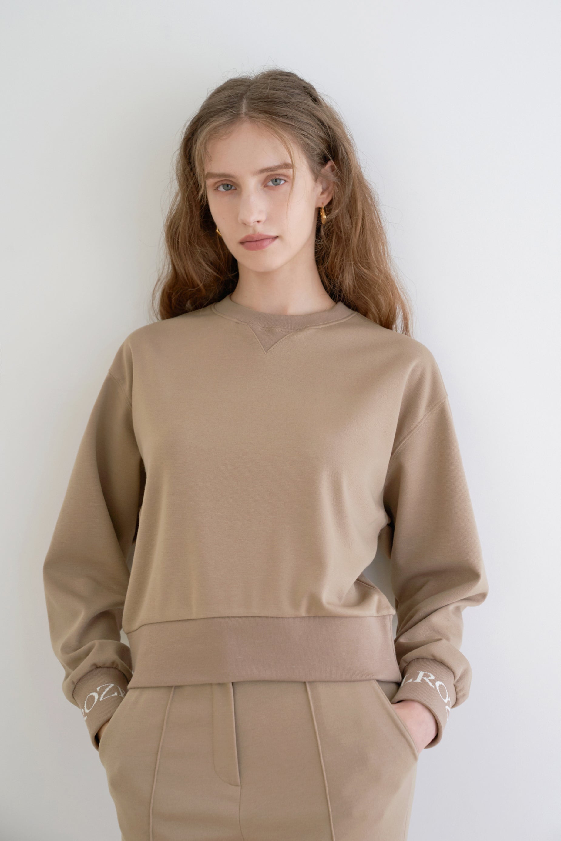 JACQUARD SWEATSHIRT_BEIGE