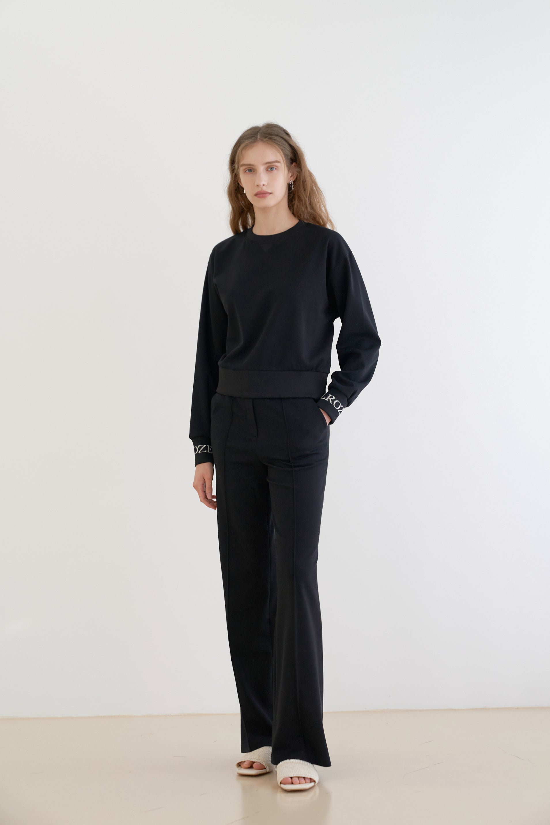 JACQUARD SWEATSHIRT_BLACK