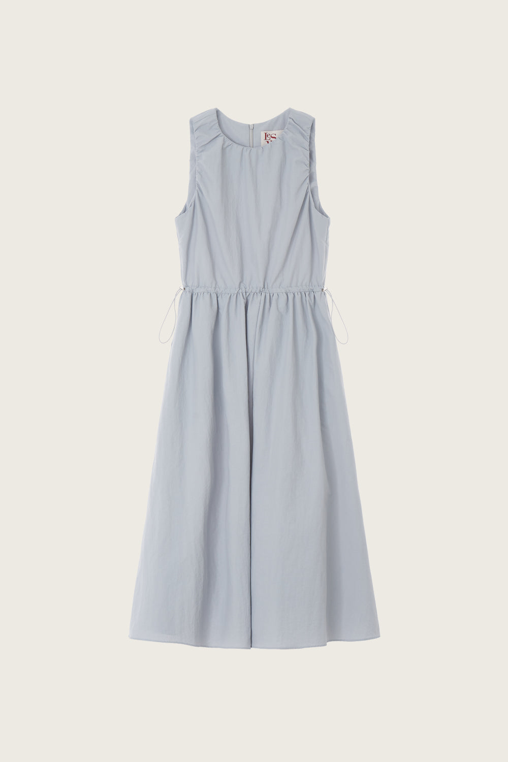 LESAVOIR, ROBE MIDI À CORDON_GRIS