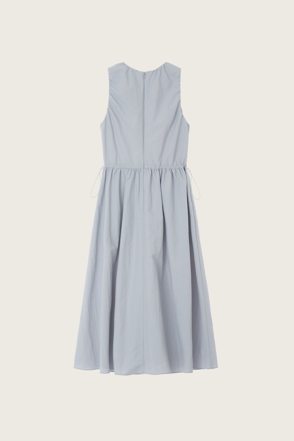 LESAVOIR, ROBE MIDI À CORDON_GRIS