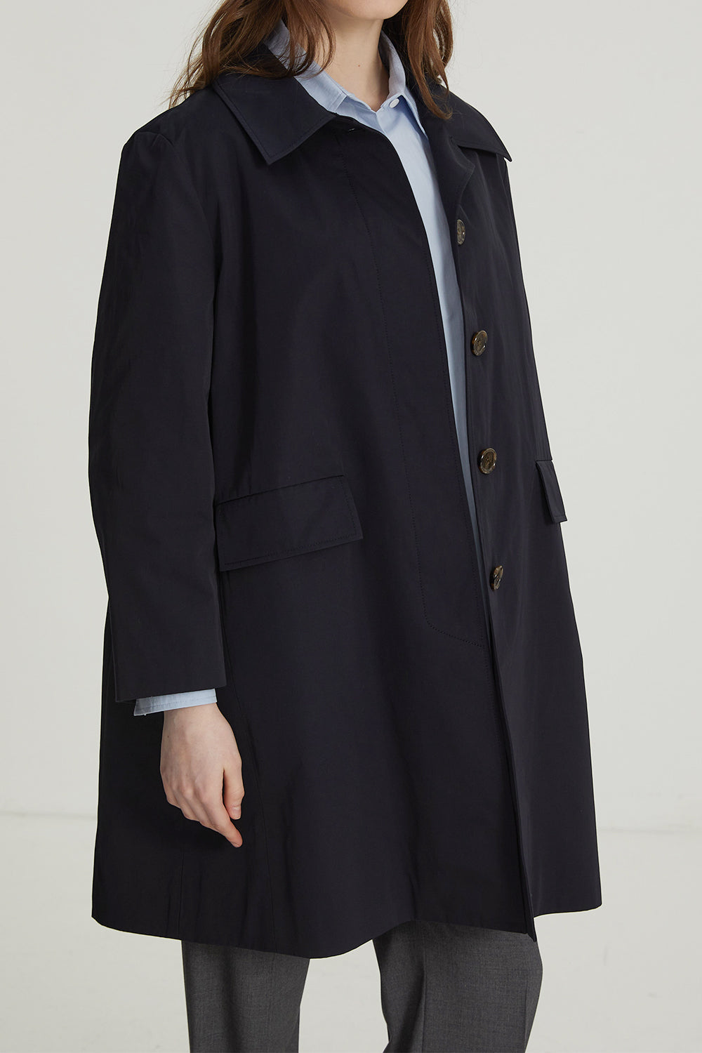 LESAVOIR, MANTEAU OVERSIZE BALMACAAN_BLEU MARINE