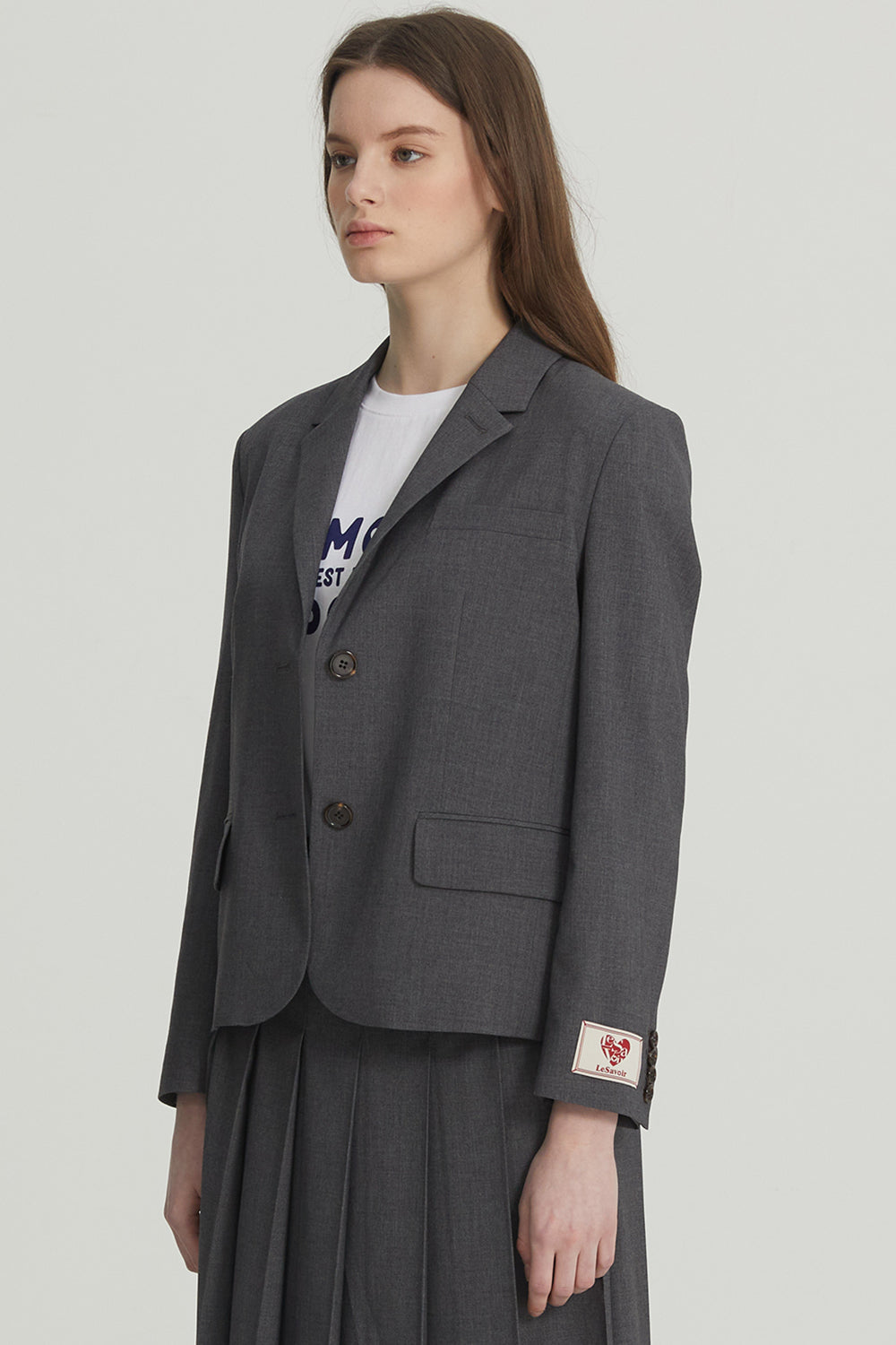 TAILORED SUIT JACKET_GREY