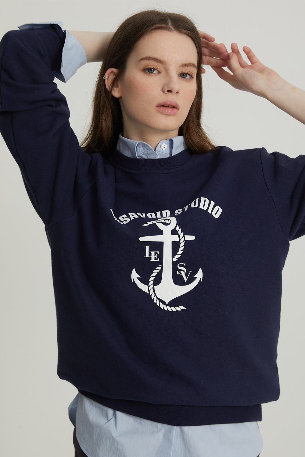 SIGNATURE SWEATSHIRT_NAVY