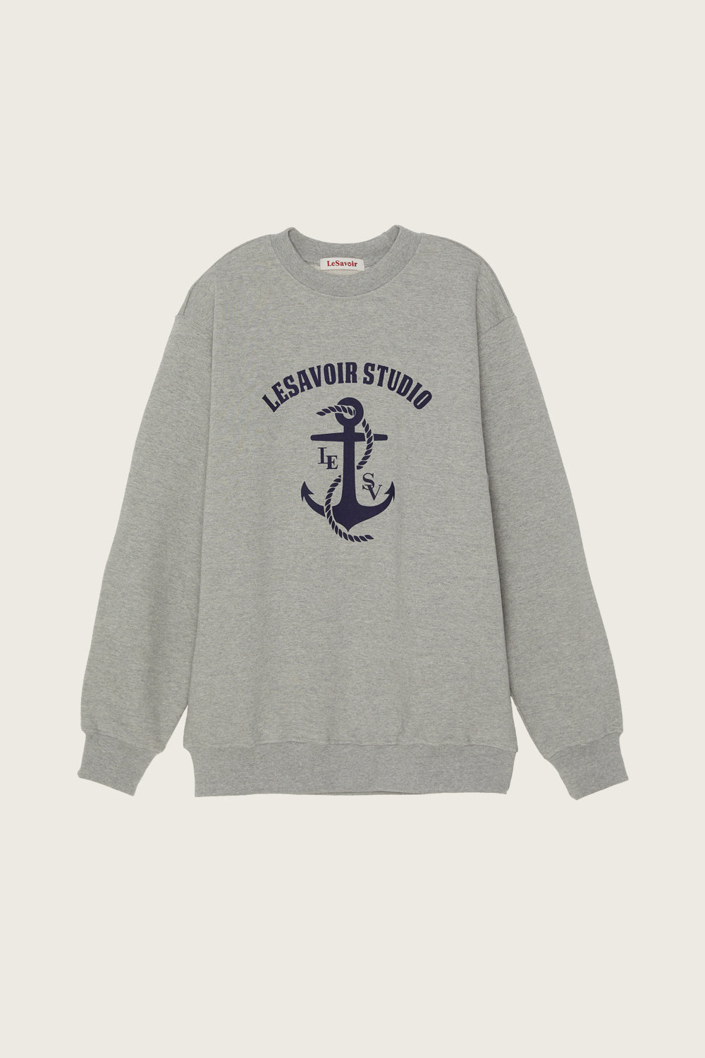 LESAVOIR, SWEAT-SHIRT SIGNATURE_GRIS