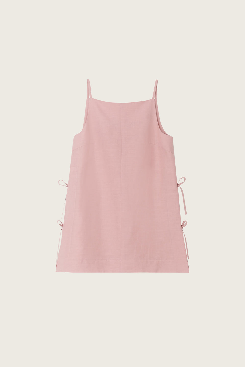 LINEN RIBBON TOP_PINK