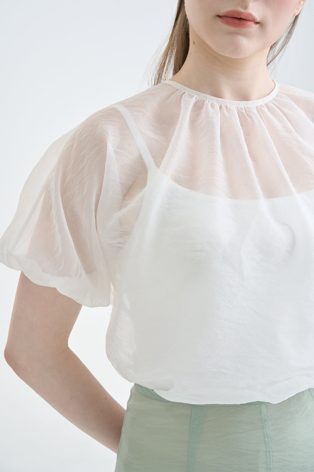 LAYERED SHEER TOP_WHITE