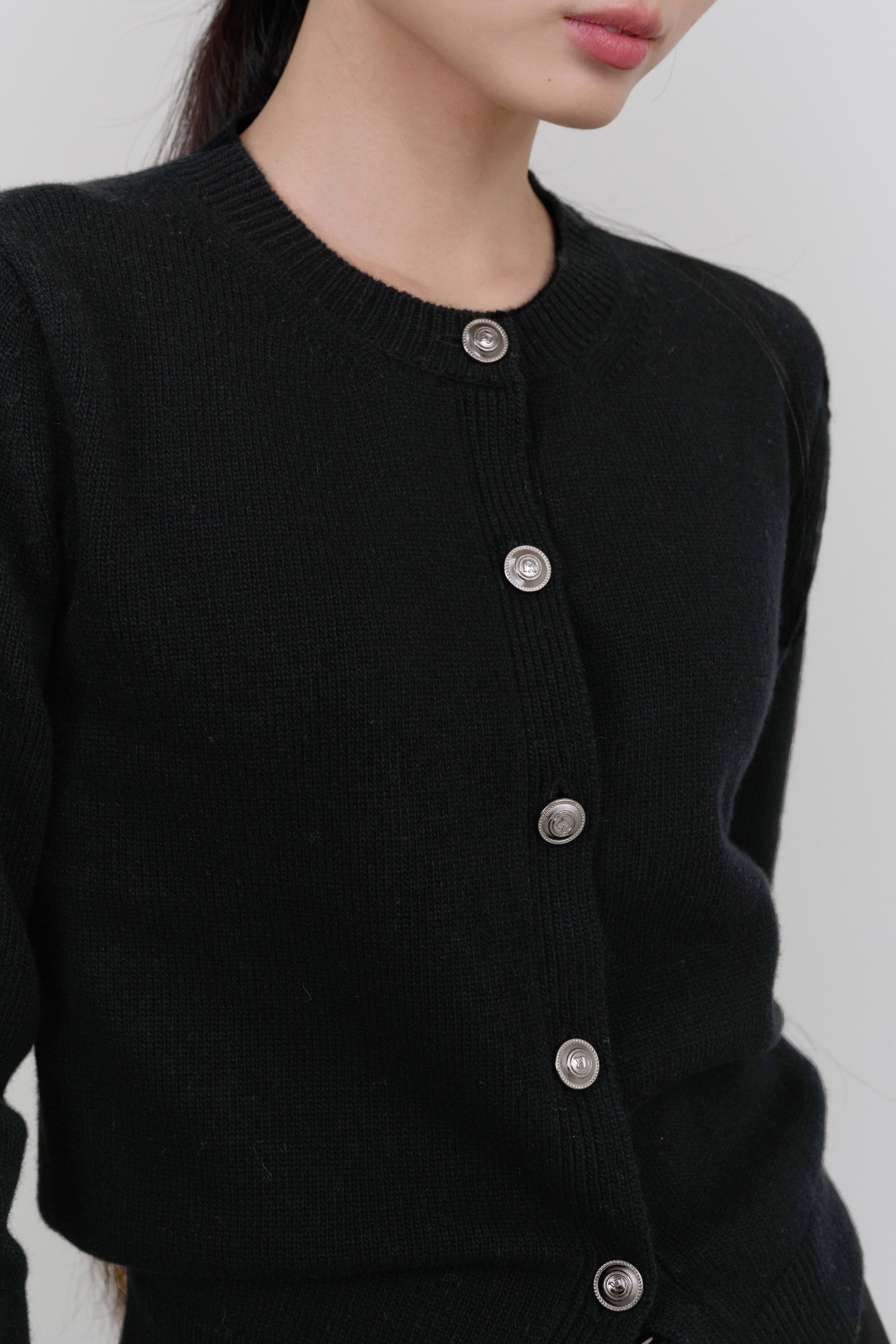RB CASHMERE CARDIGAN_BLACK