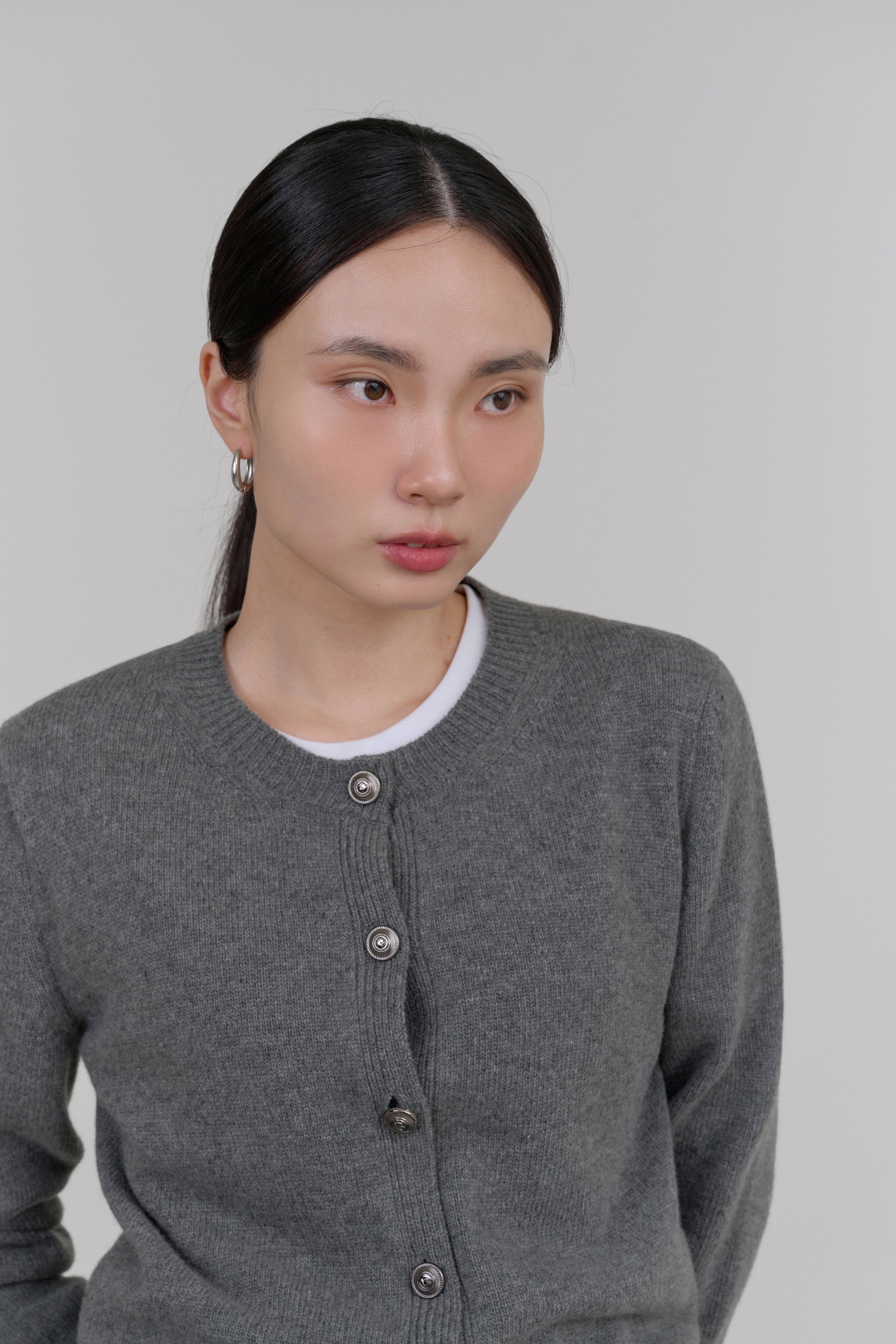 RB CASHMERE CARDIGAN_GREY