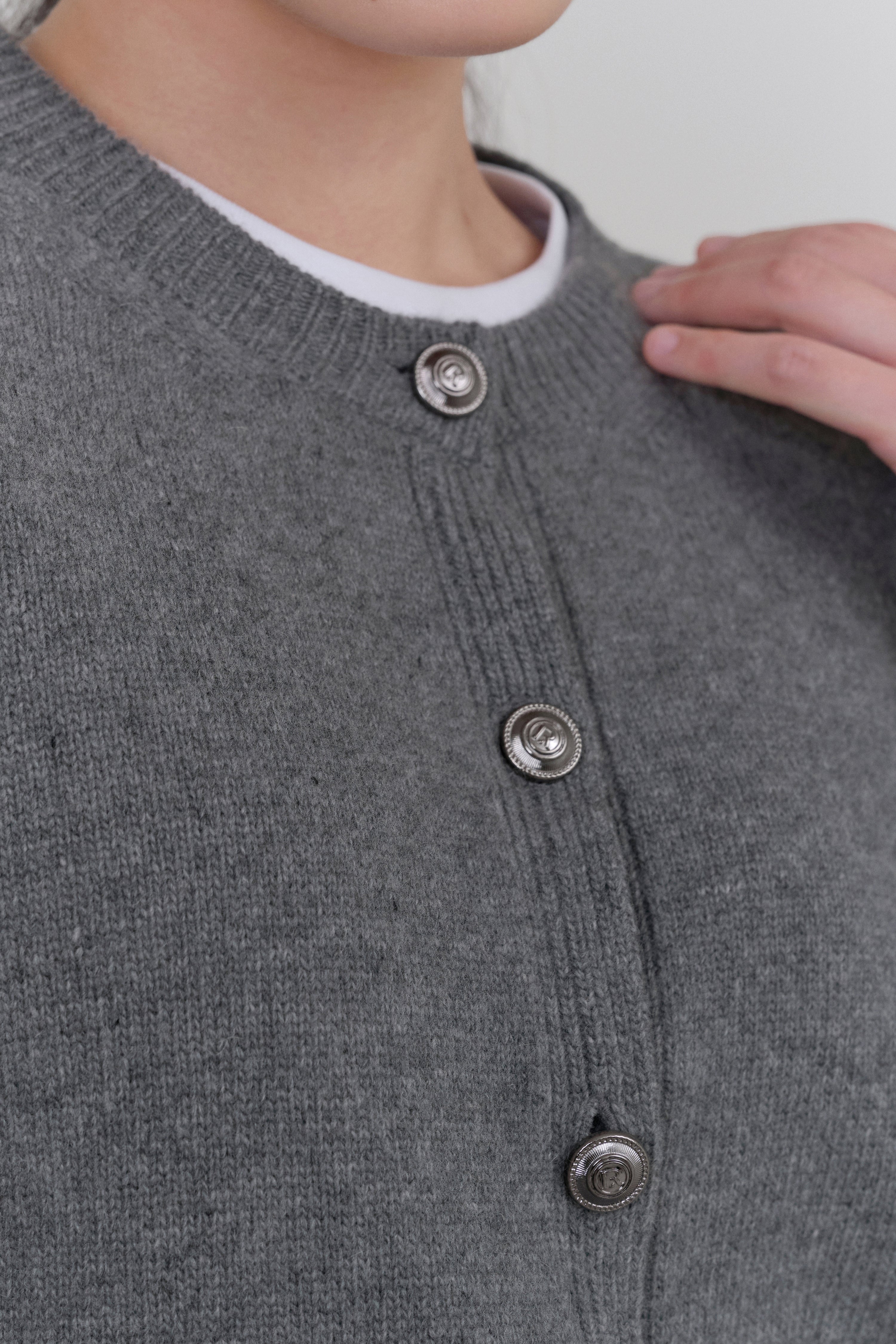 RB CASHMERE CARDIGAN_GREY