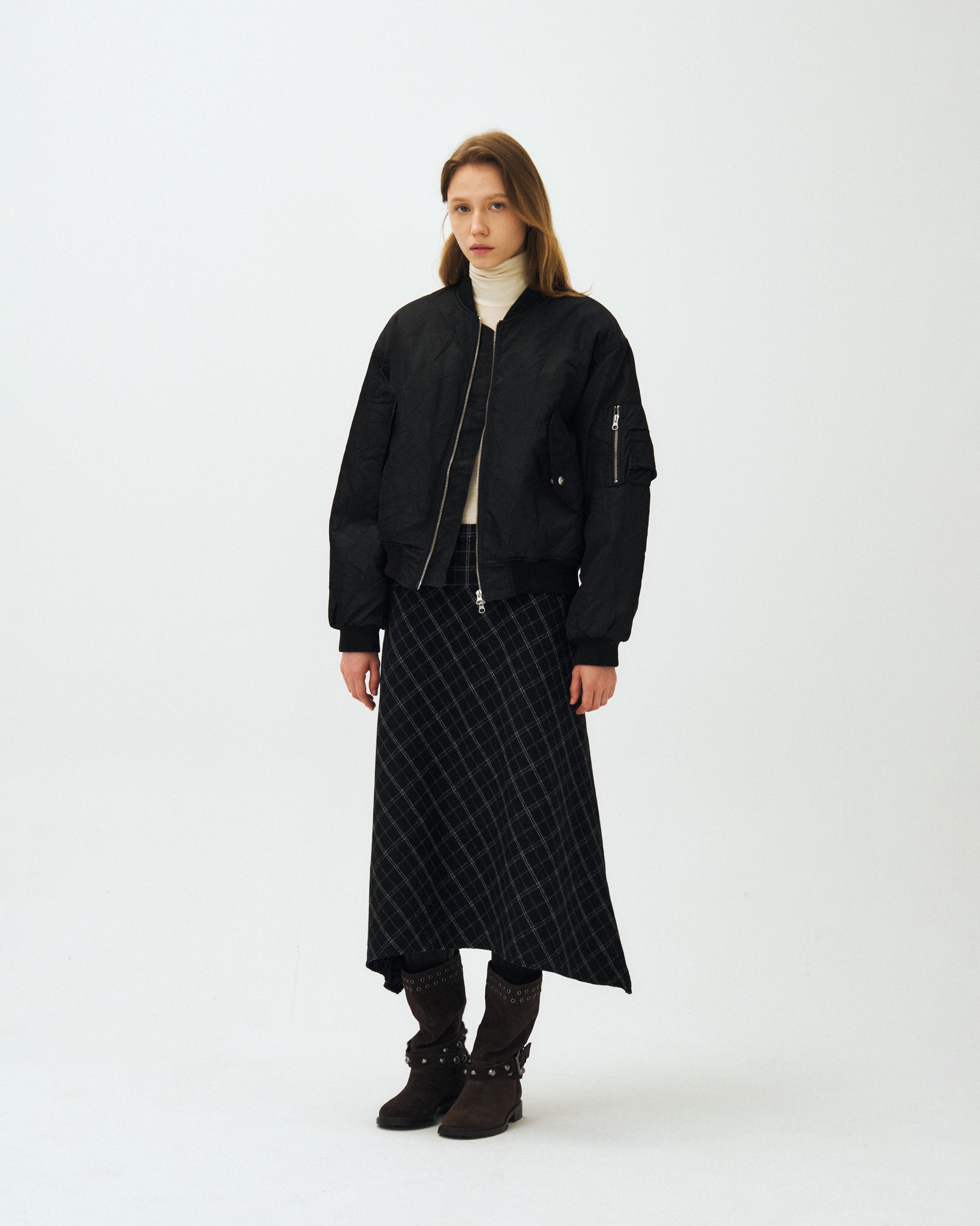 ALPHA CREASE MA-1 JACKET_BLACK