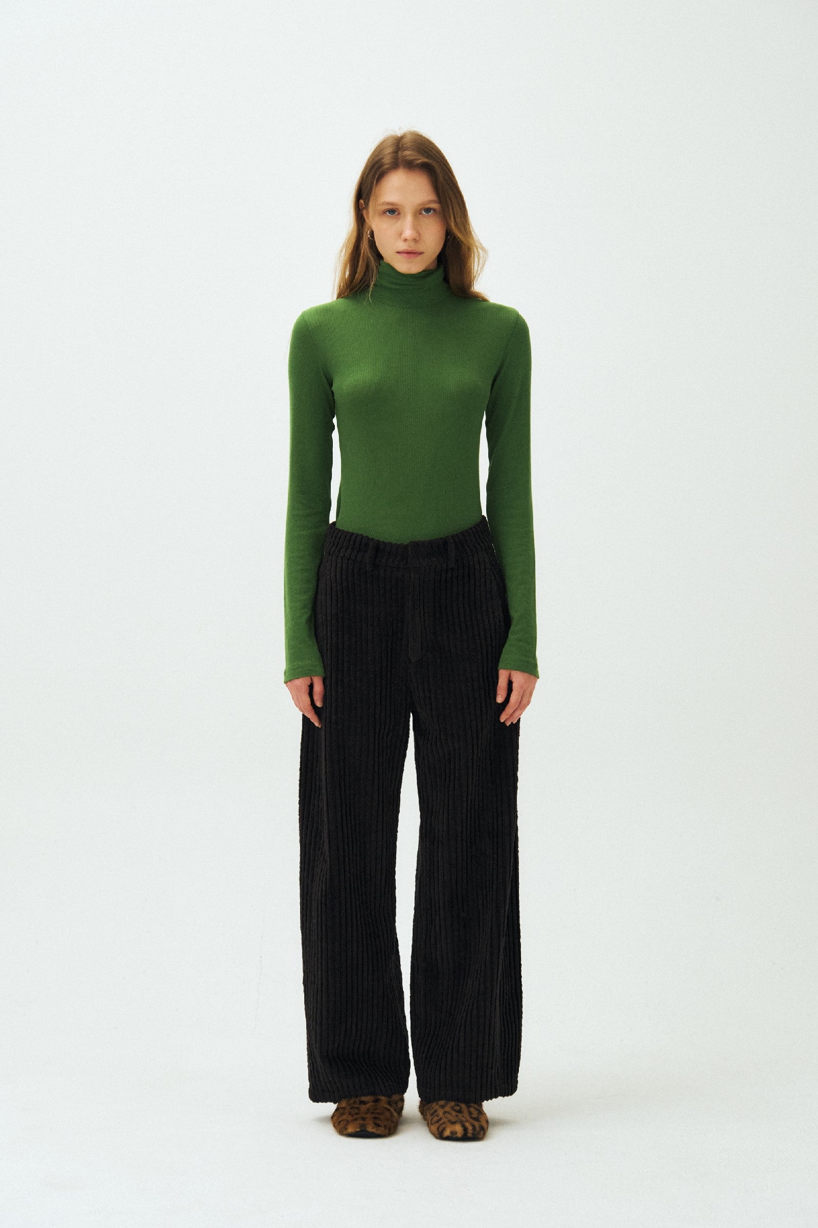 HEAVY WIDE CORDUROY PANTS_BLACK