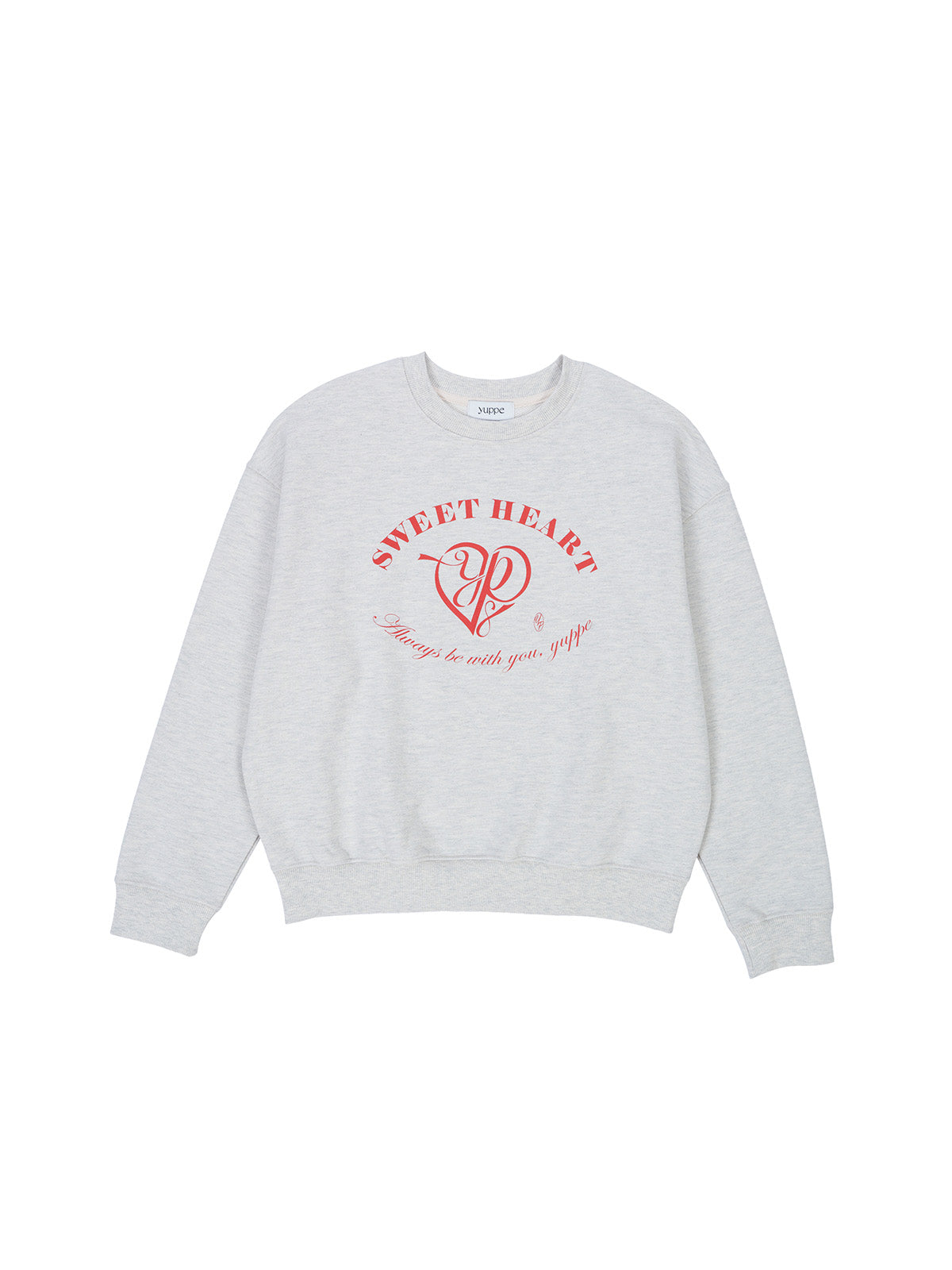 HEART SWEATSHIRT_OATMEAL