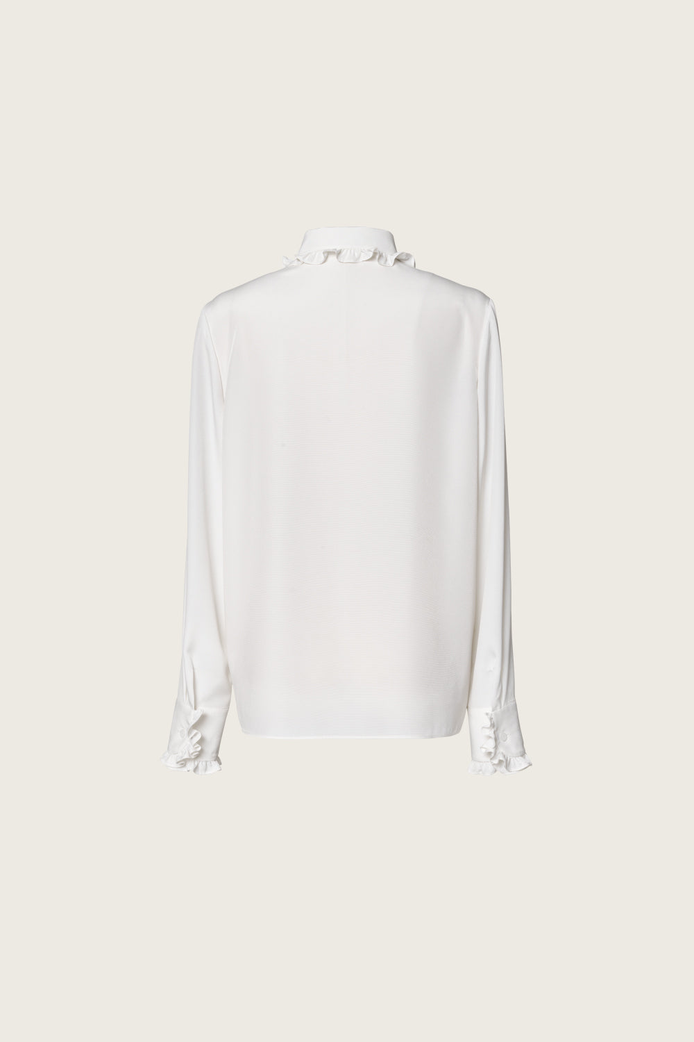 RUFFLE BLOUSE_WHITE