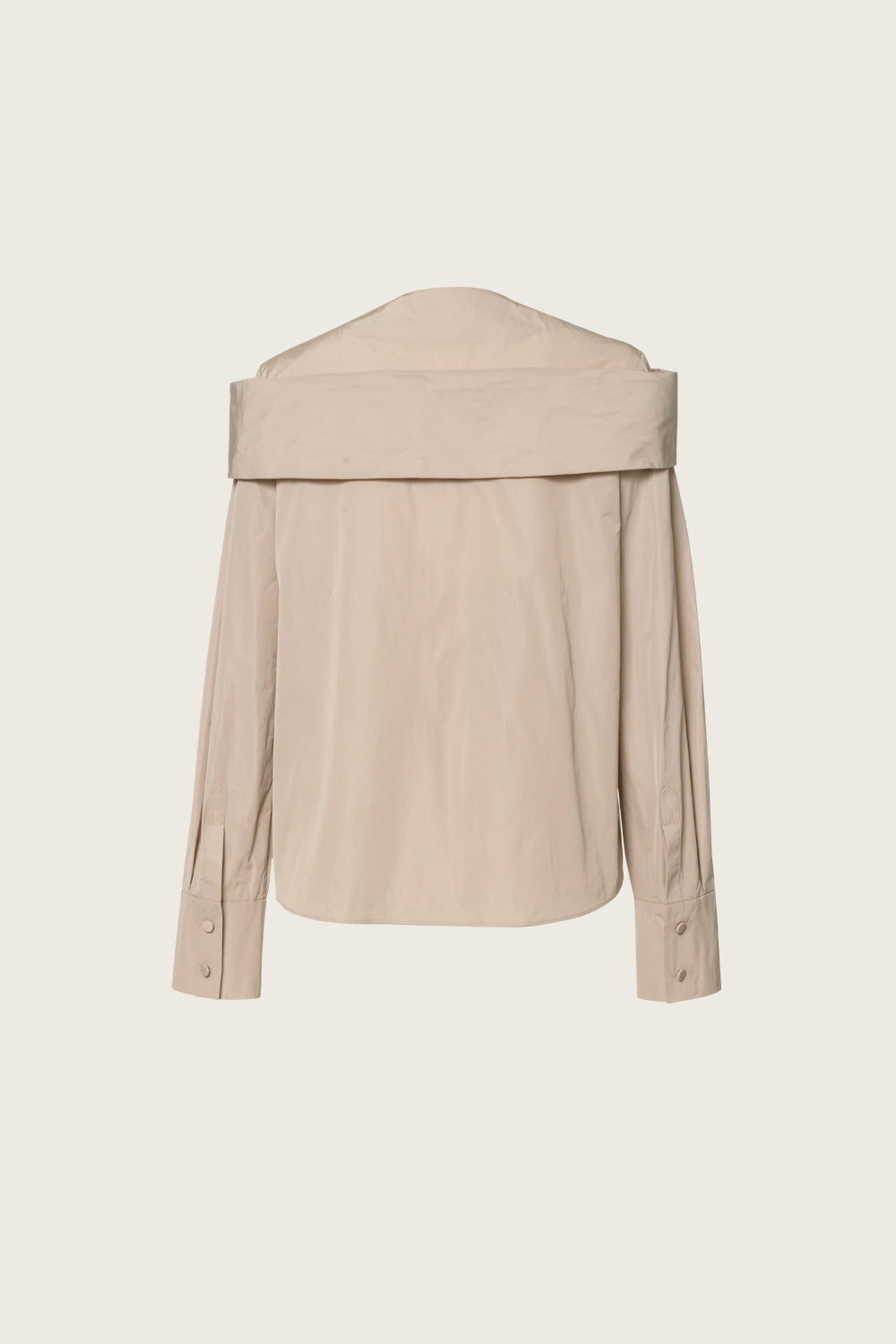 FAILLE BOW SHIRT_BEIGE