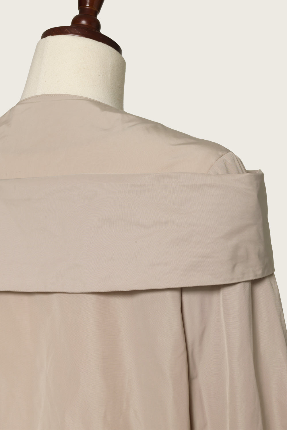 FAILLE BOW SHIRT_BEIGE