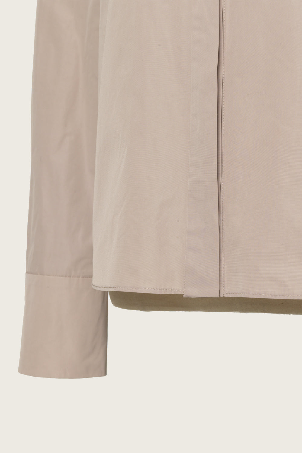 FAILLE BOW SHIRT_BEIGE
