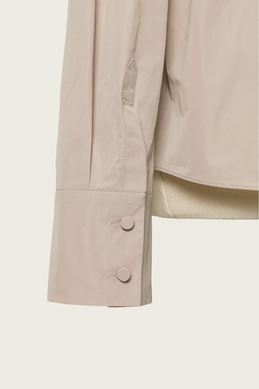 FAILLE BOW SHIRT_BEIGE