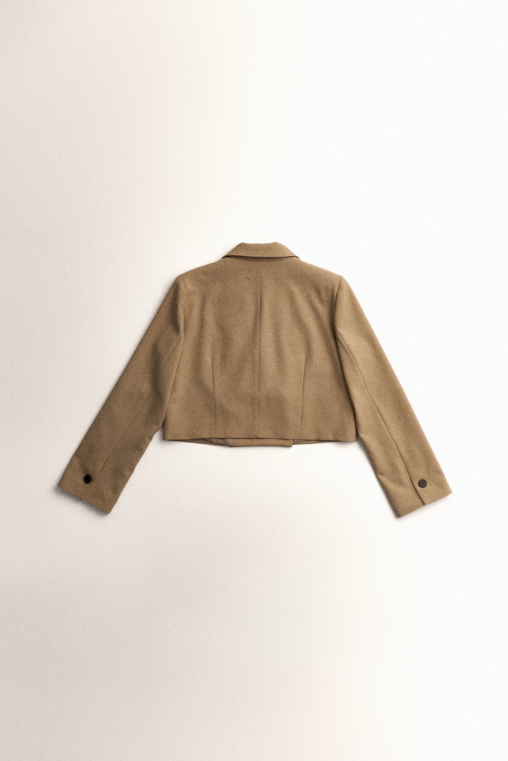 CROPPED LAYERED JACKET_BEIGE