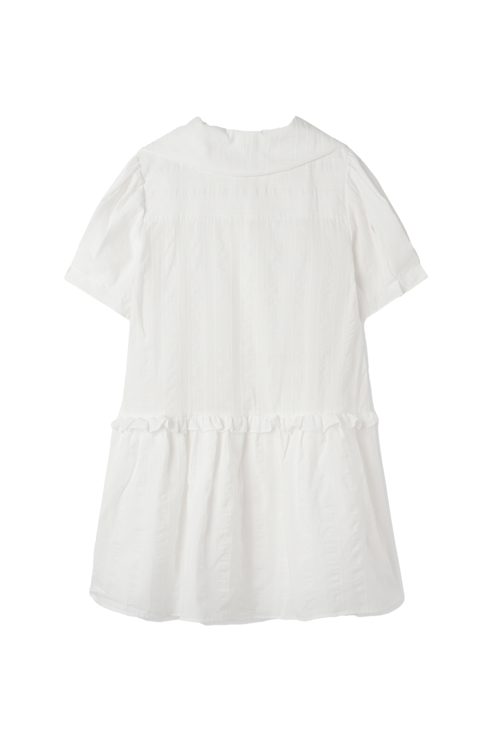 LACE COLLAR DRESS_WHITE