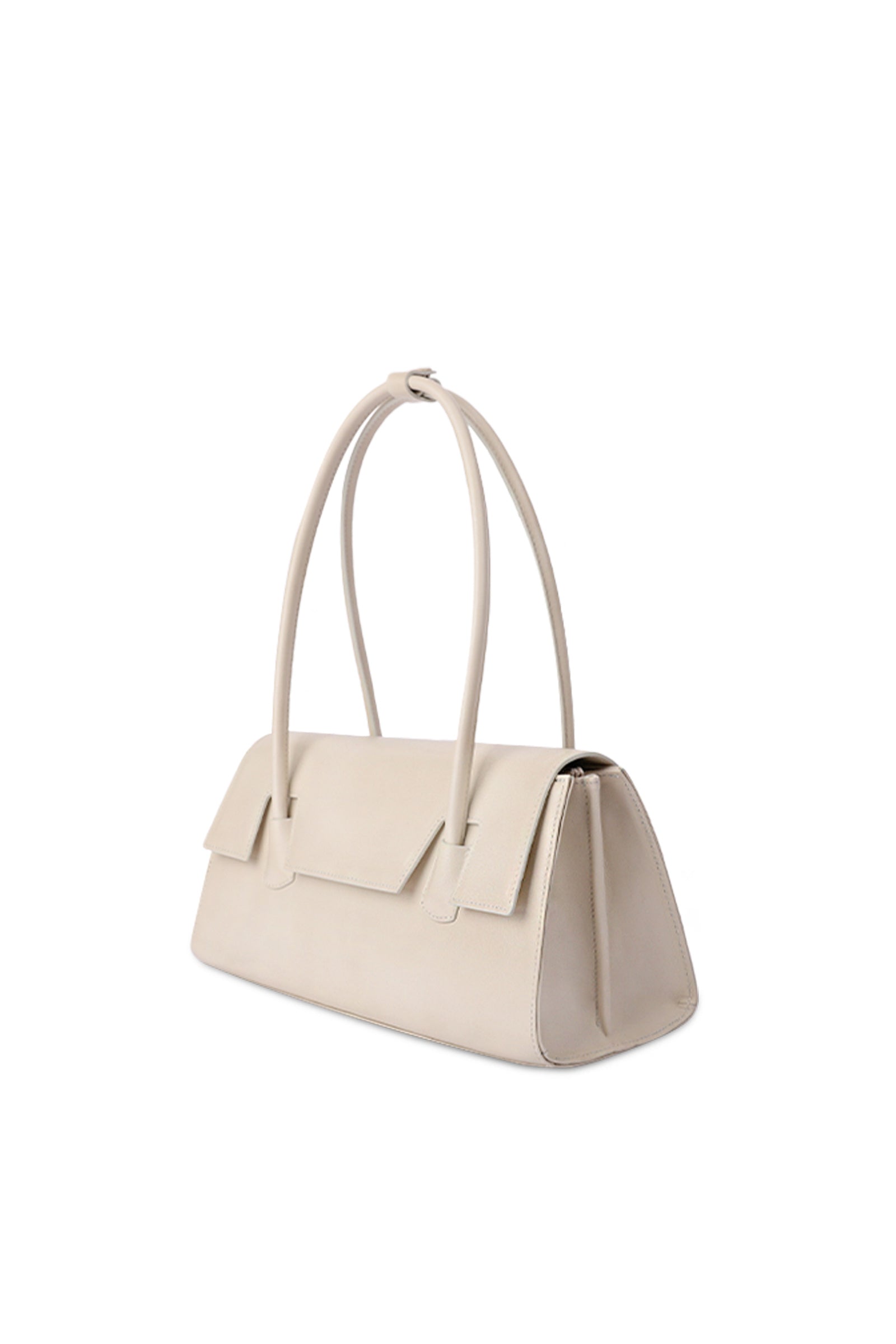 GLOVE FLAP SHOULDER BAG_CREAM