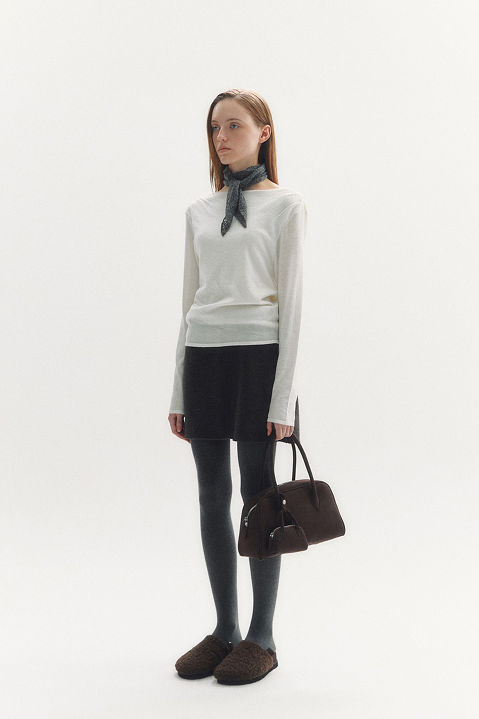 BOAT NECK KNIT_IVORY
