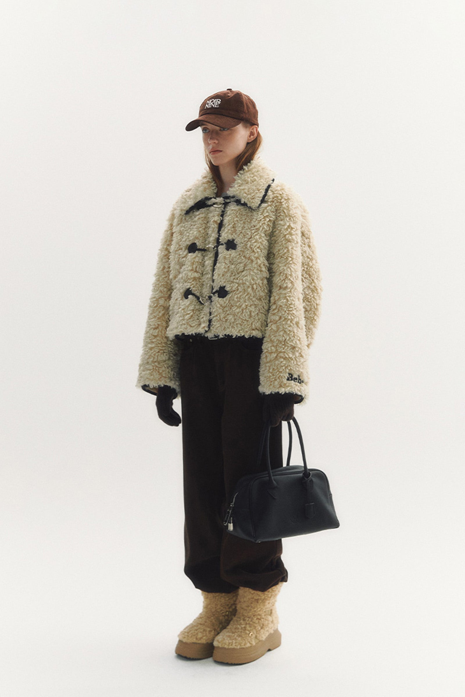 BÉBÉ FUR SHEARING JACKET_BEIGE