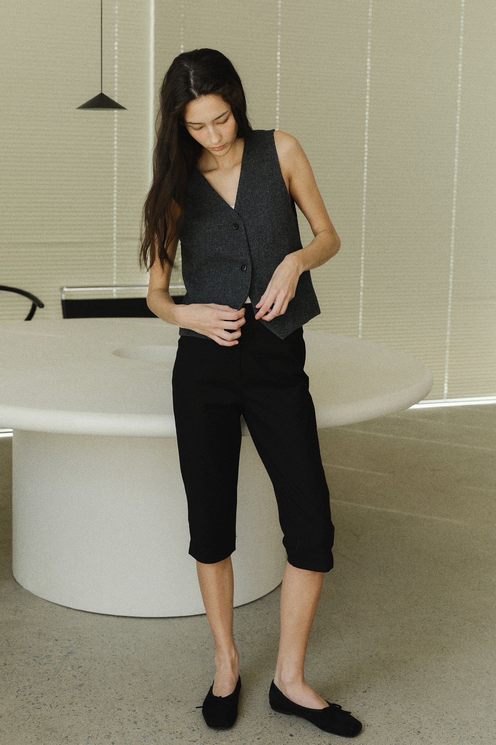 PANTALON CAPRI PALMER_NOIR