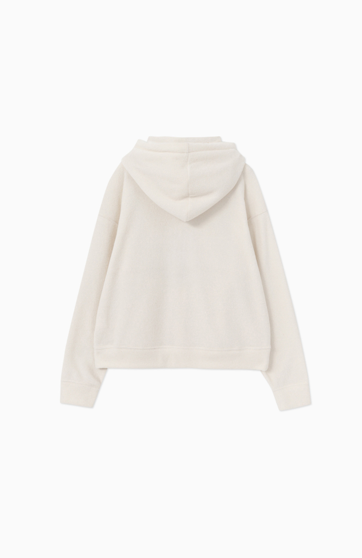 TERRY HALF ZIP-UP_IVORY