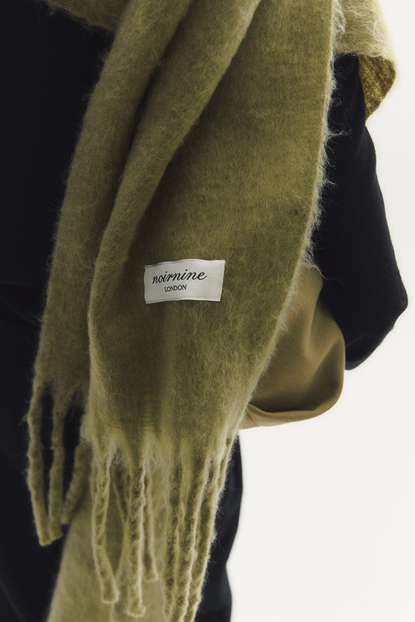 BLURRY HUG SCARF_GREEN