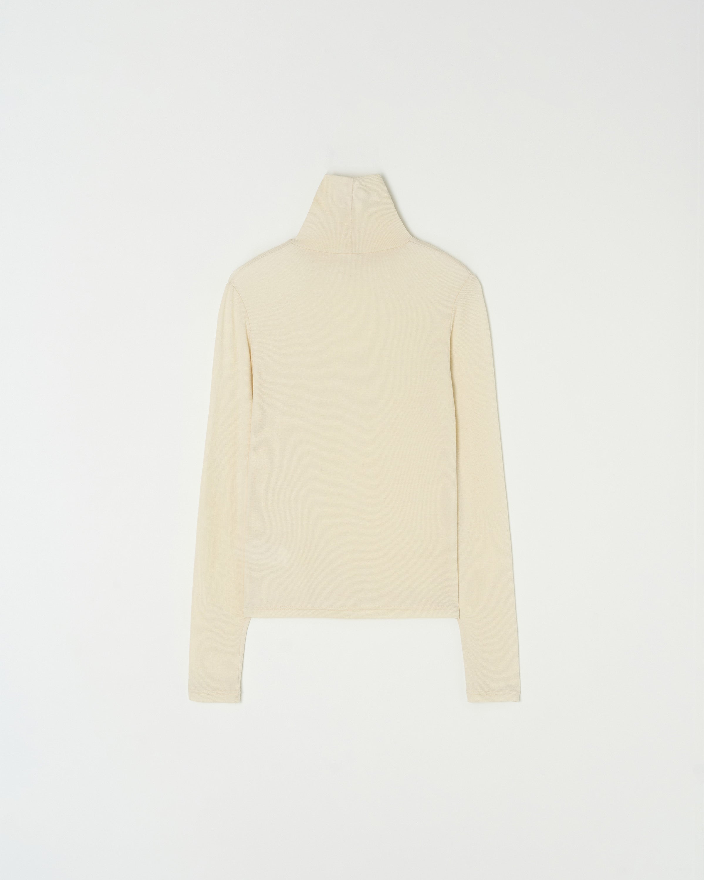 ESSENTIAL RIBBED WOOL TURTLENECK_IVORY