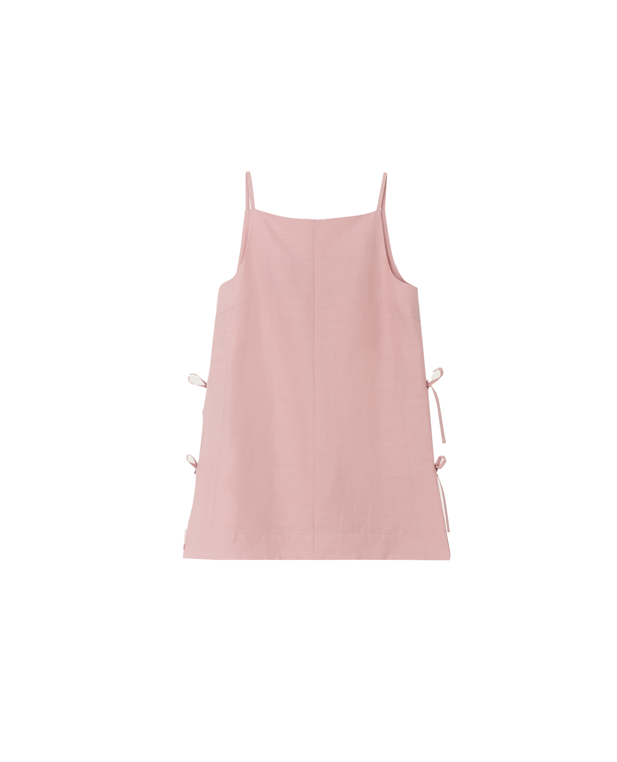 LINEN RIBBON TOP_PINK