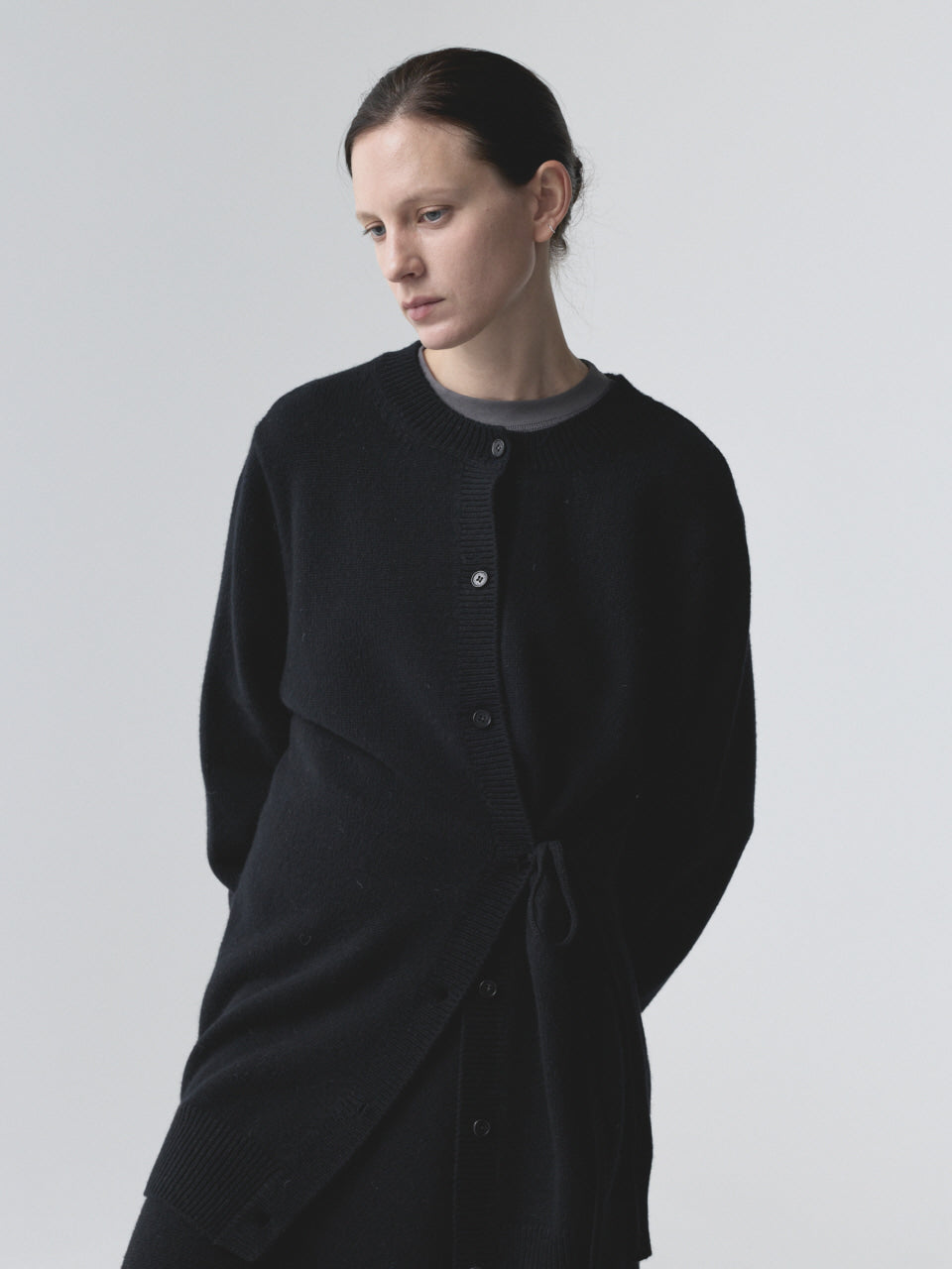 DOUBLEWAY CARDIGAN_BLACK