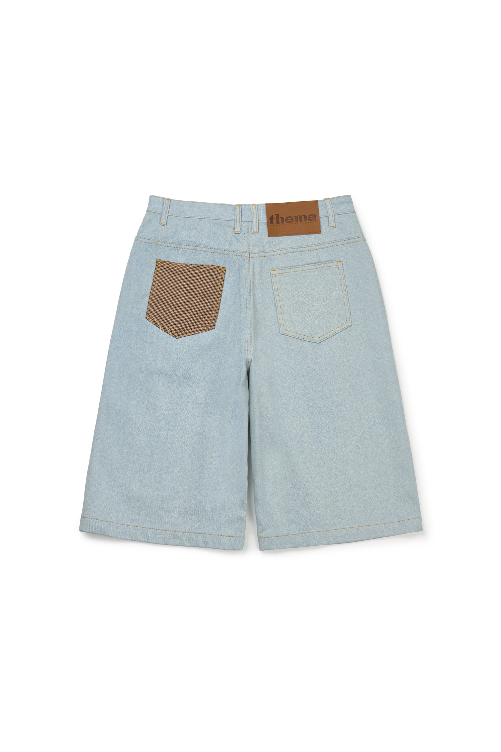 PANTACOURT CAPRI AVEC POCHE À CARREAUX_BLEU CLAIR