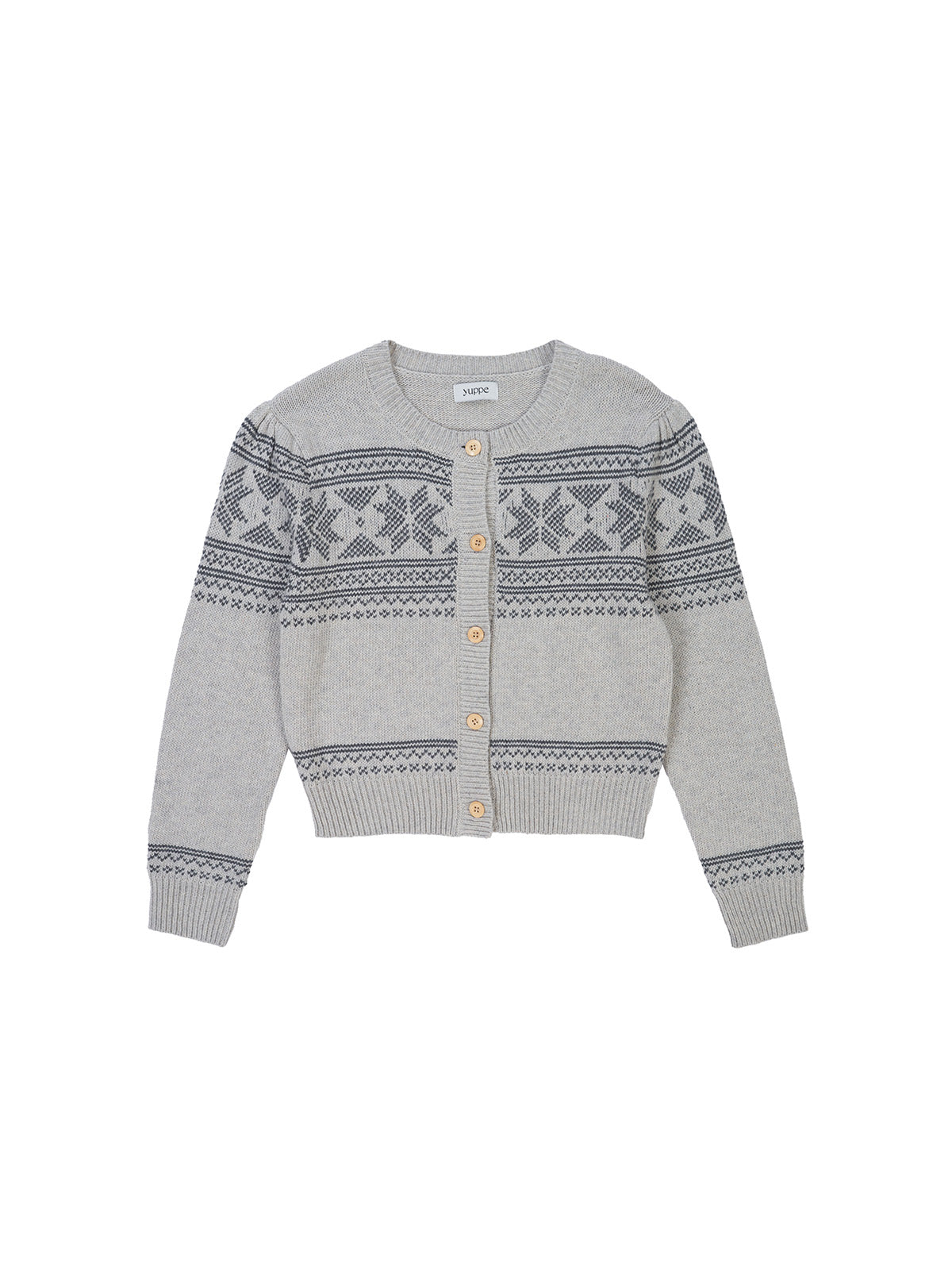 TRIANGLE CARDIGAN_GRIS