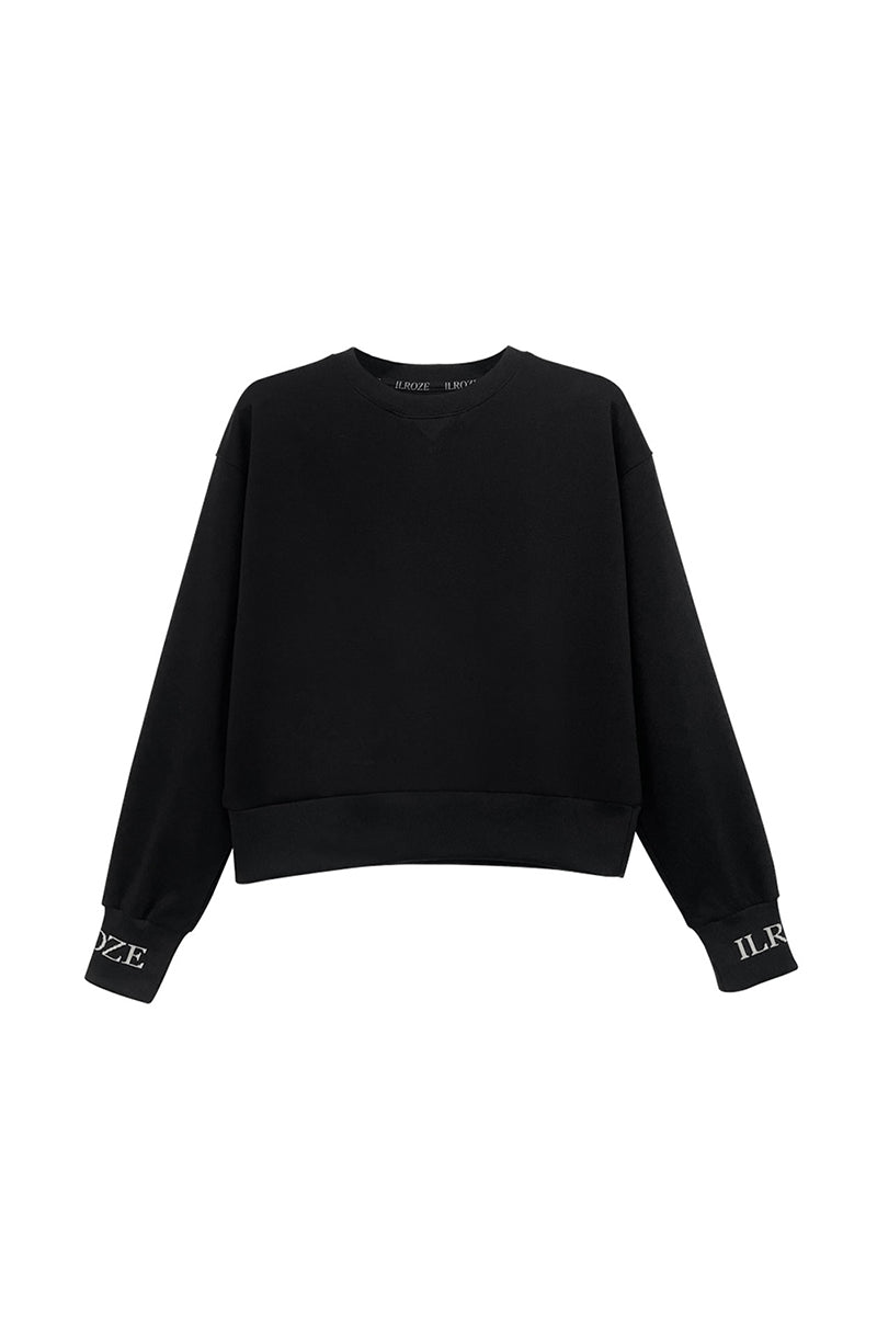 JACQUARD SWEATSHIRT_BLACK