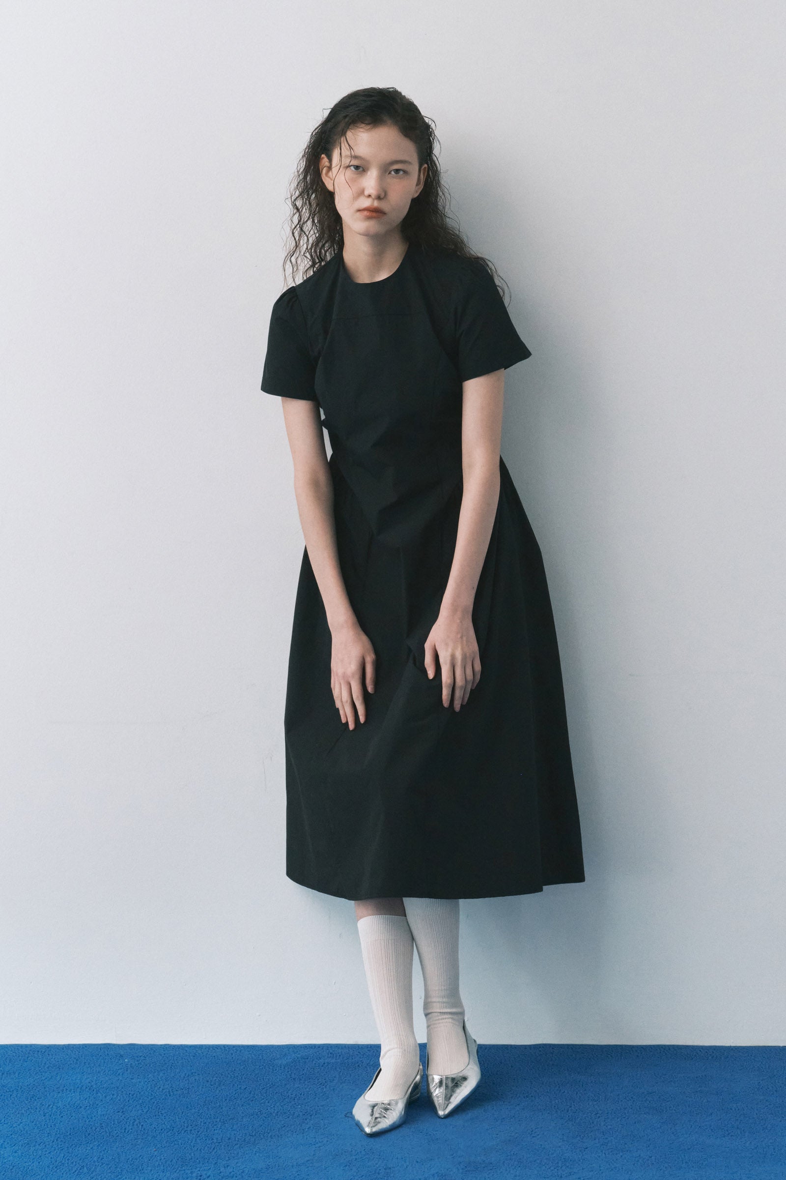 MAIS PUFF SLEEVE DRESS_BLACK