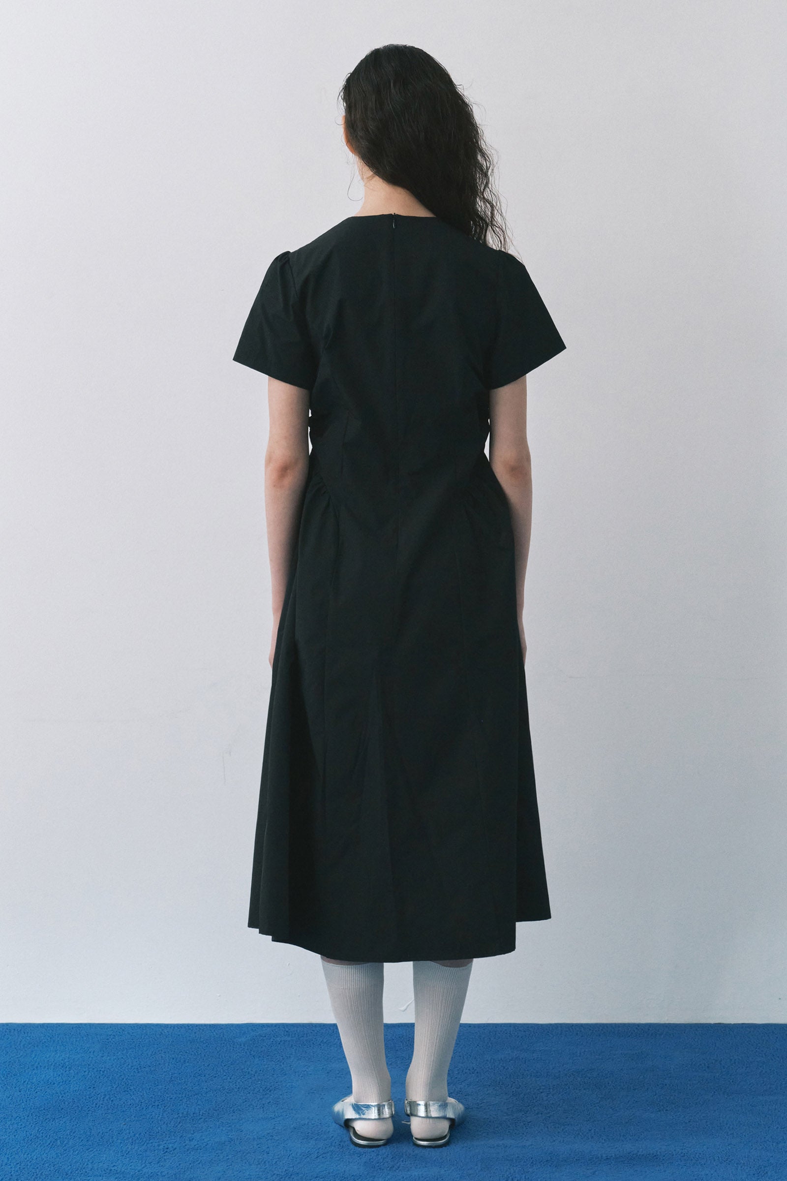 MAIS PUFF SLEEVE DRESS_BLACK