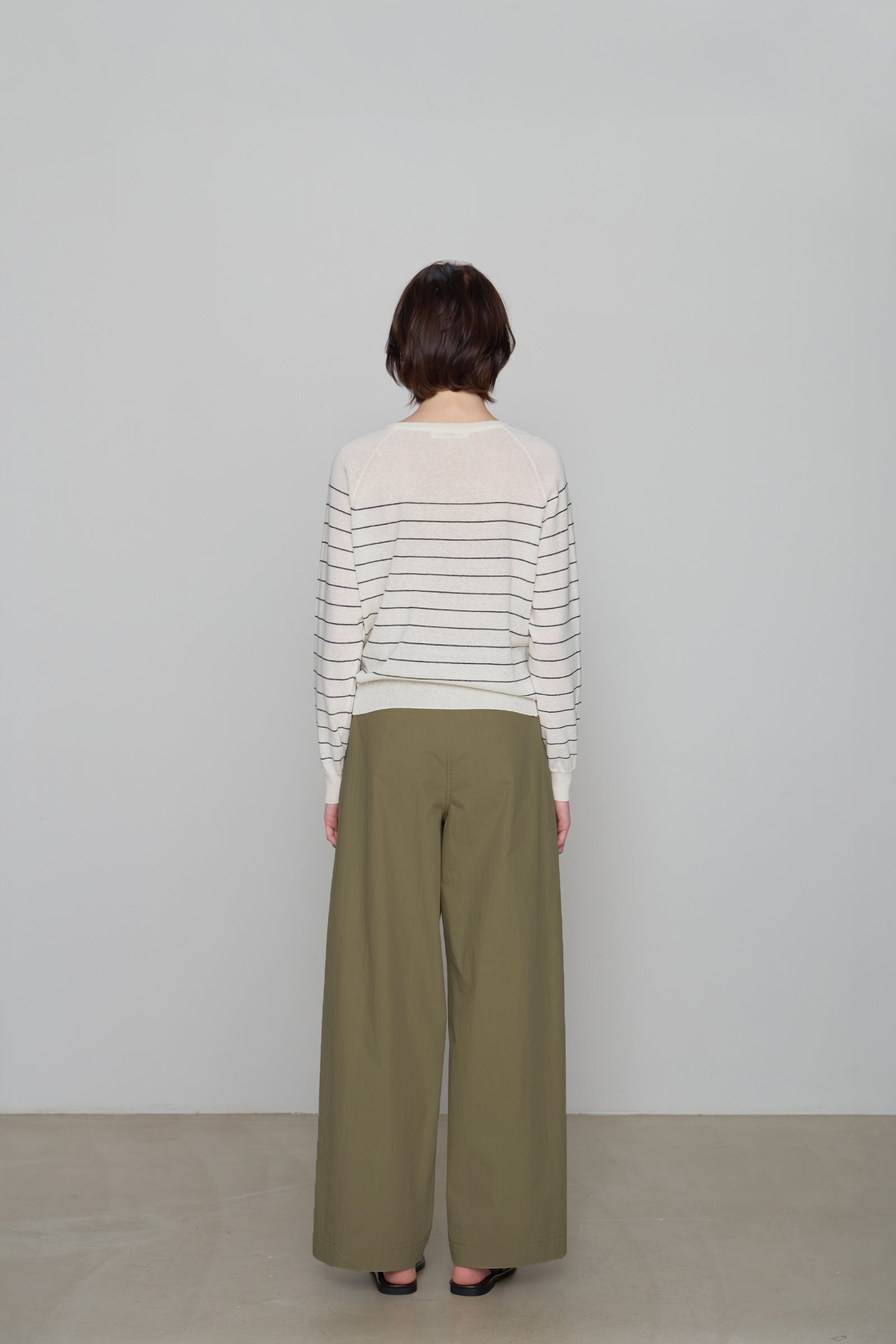 HEMP STRIPE KNIT_IVORY