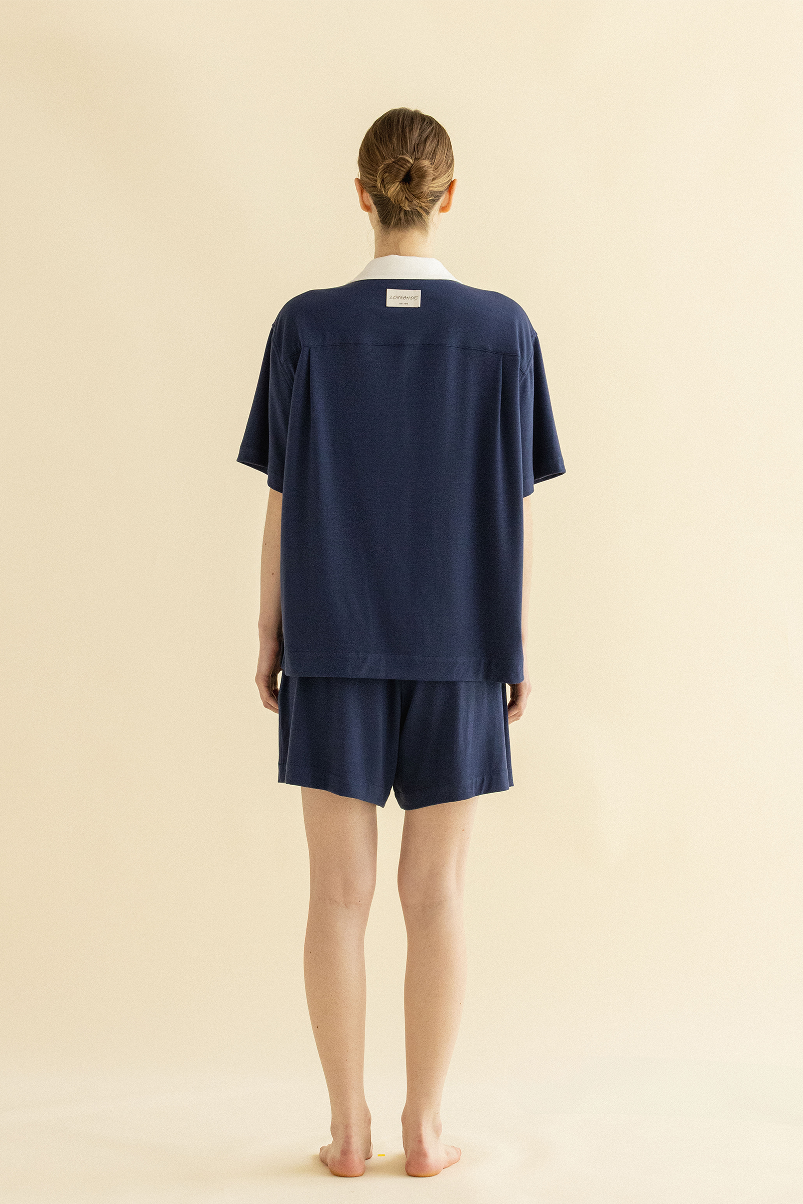 MARINE CLOUD PAJAMAS SET UP_NAVY