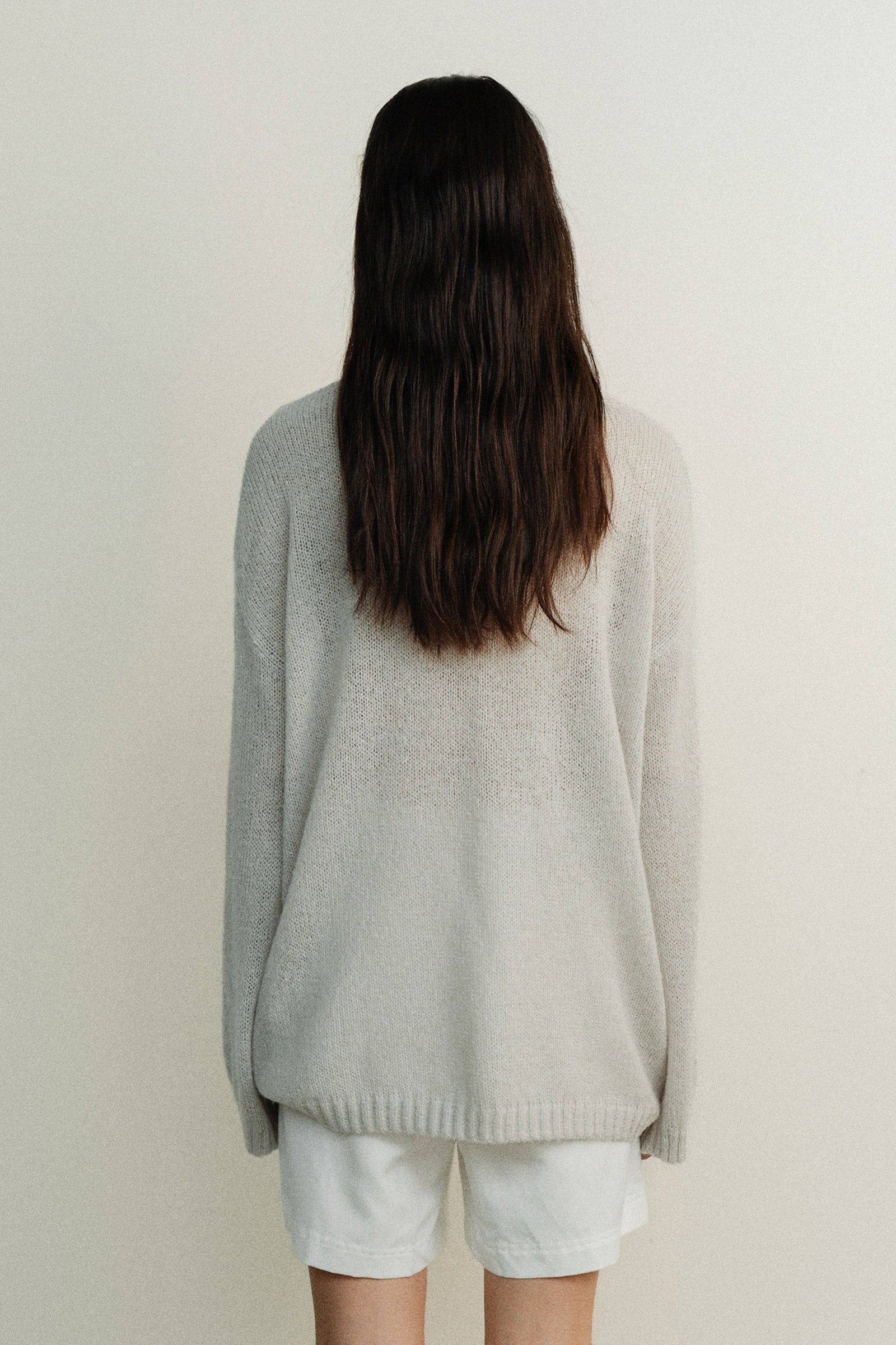 POND MOHAIR KNIT_LIGHT GREY