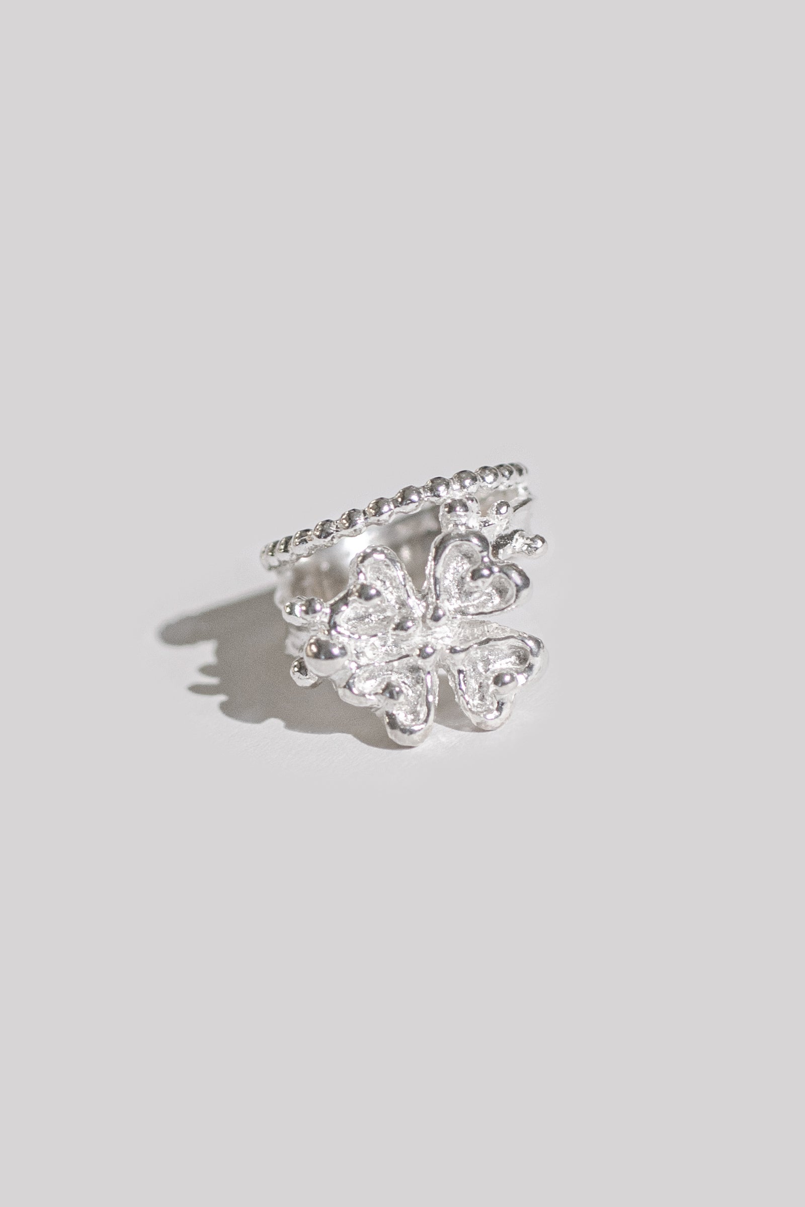 25SS LUCK LEAF RING_ARGENT