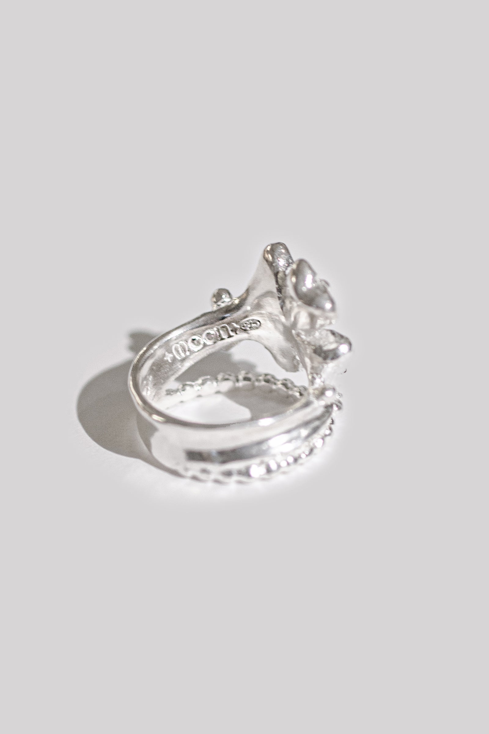 25SS LUCK LEAF RING_ARGENT